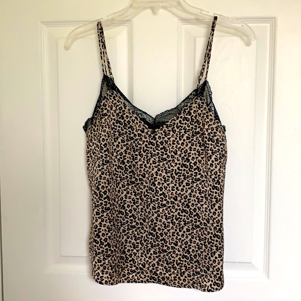 Abercrombie & Fitch Cami top in leopard print.